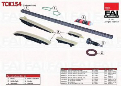 FAI AUTOPARTS tck154 -  Комплект цели привода распредвала